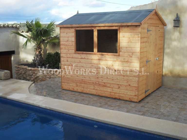 8 x 6 Valencia Shed in Pinoso, Alicante 374 Woodworks Direct