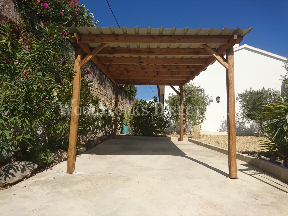 5m x 3m Carport in Golden Brown. Albox, Almería - 5x3 Carport Albox 1
