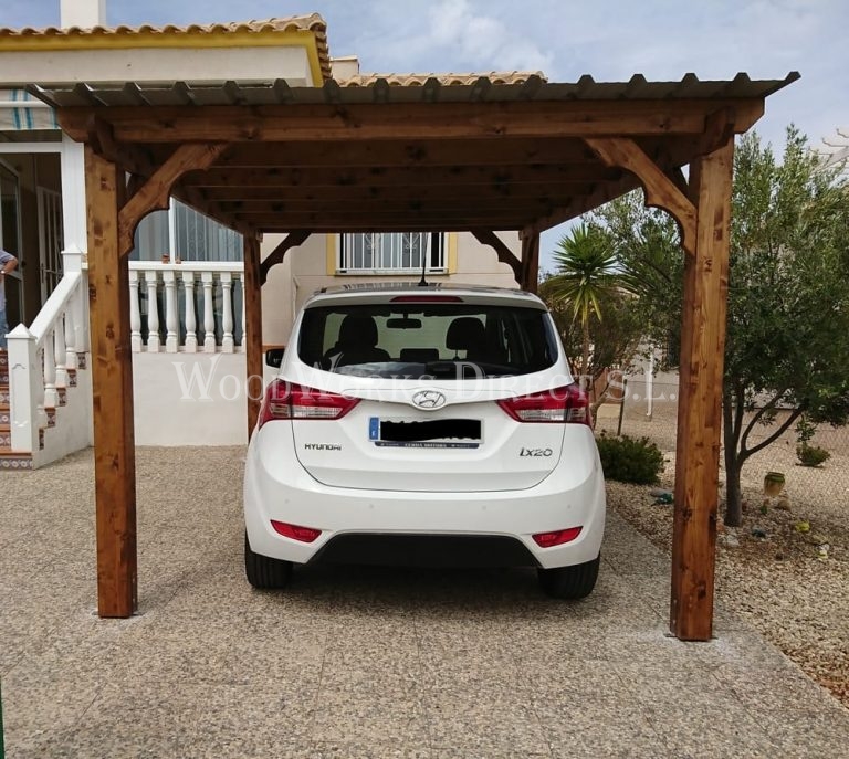 5m x 3m Carport, Castalla Alicante - 5m X 3m Carport Cast TVDbl 768x687