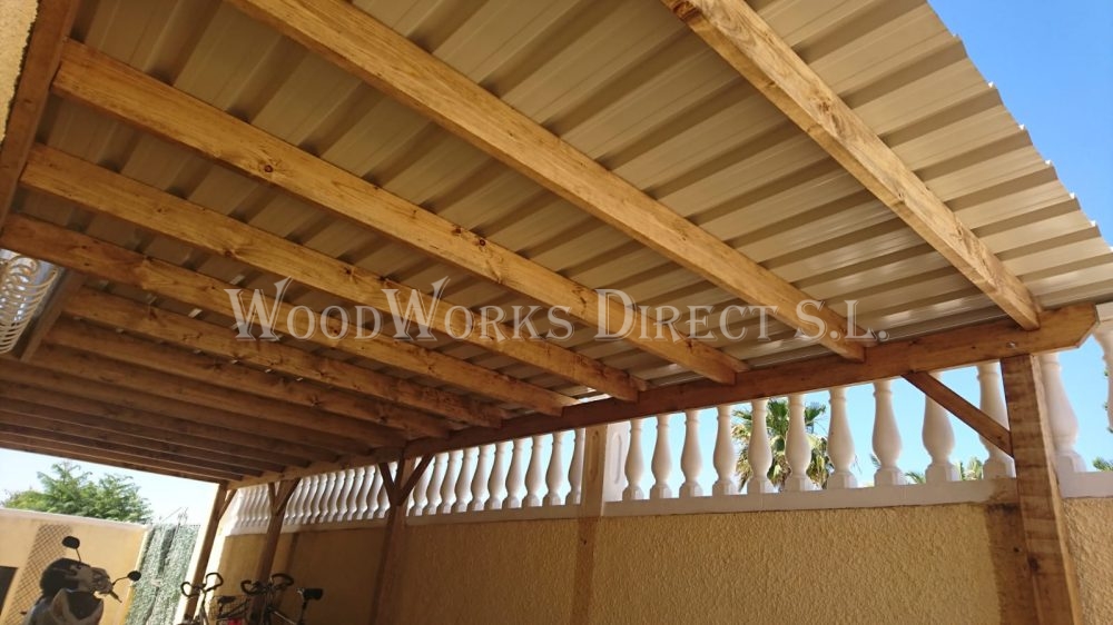 8.8m x 3m Lean-to Carport, Mazarrón - 8.8m X 3m Lean To Carport Mazarr%C3%B3n 1