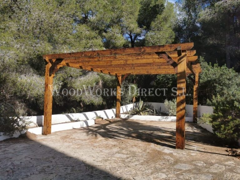 5m x 4m, pergola, alicante 1025 woodworks direct