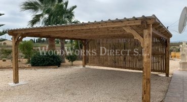 wooden carport Catral Alicante