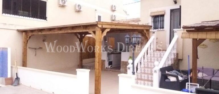 Flat Roofed Gazebo in fortuna Murcia Spain