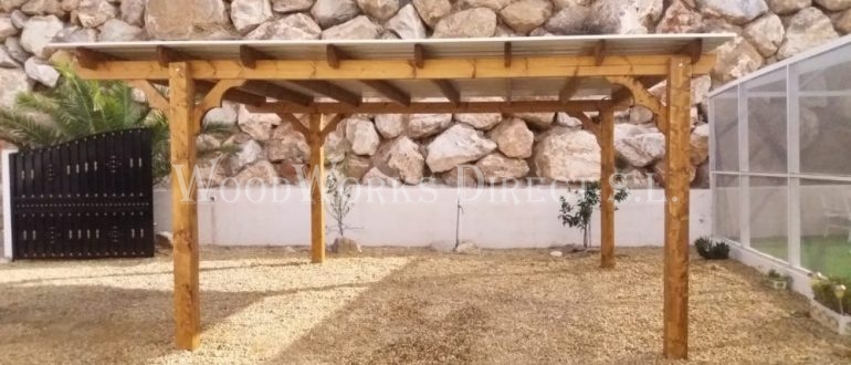 Wooden Carport Zurgena Almeria