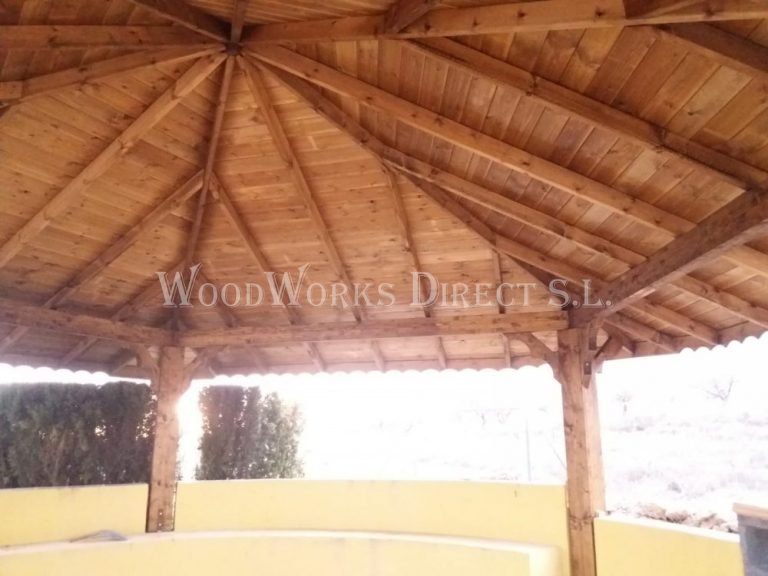 6.5m Pentagon Gazebo, Jumilla, Murcia |1153 - Woodworks Direct