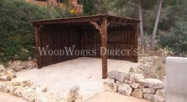 Wooden Pergola in Lliber Alicante