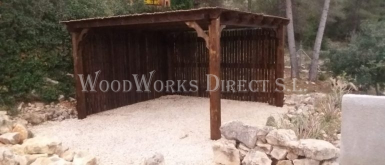 Wooden Pergola in Lliber Alicante