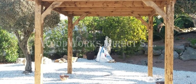 Bamboo timber murcia pergola