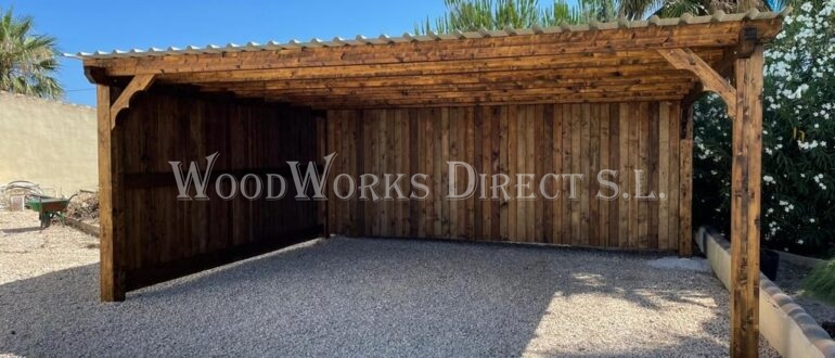 Timber Carport Shed Alicante