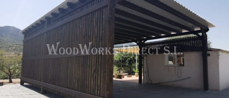 Hit and miss, alicante, Timber Carport