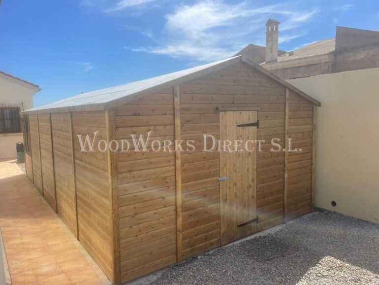 Wooden Shed double doors Almeria