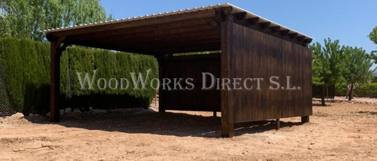 Double bay timber carport
