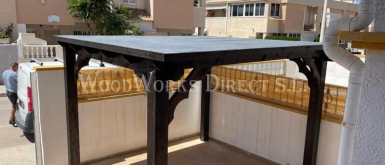 flat roofed gazebo Torrevieja