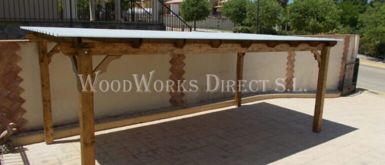 Wooden carport Calasparra murcia