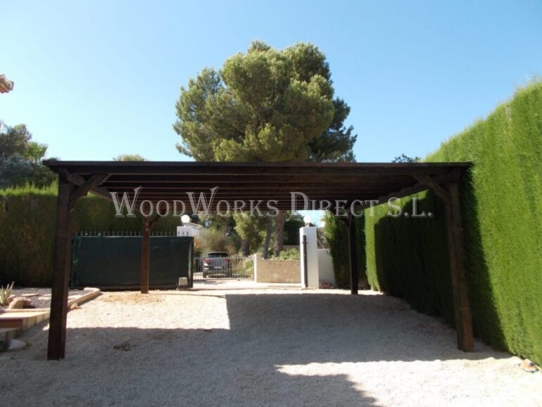 Wooden Carport Javea Alicante