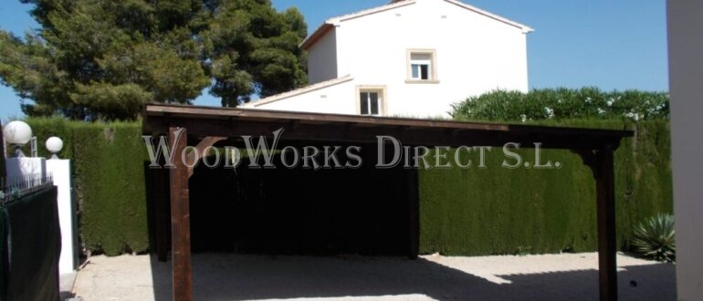 Double bay carport Javea Alicante